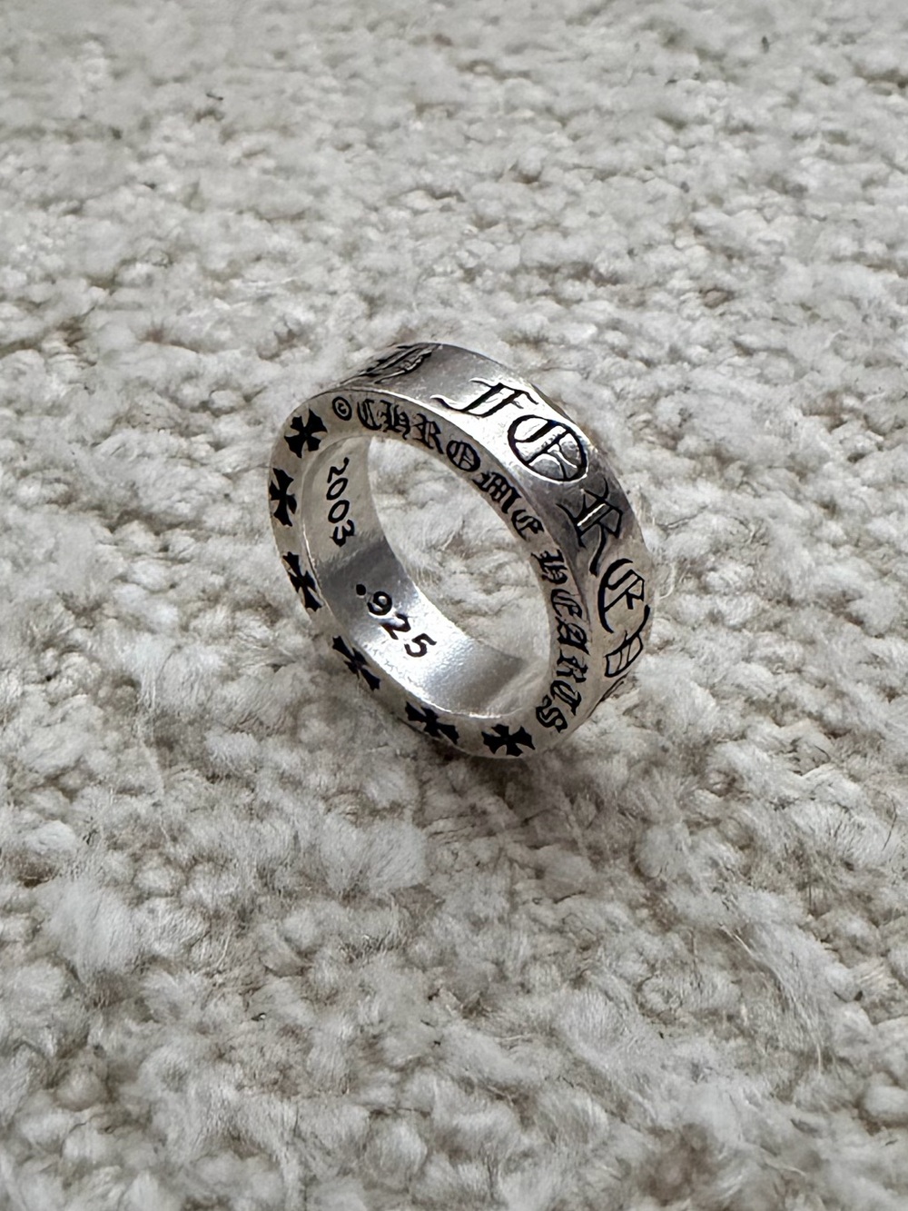 Chrome Hearts Forever Spacer Ring - Sterling Silver
